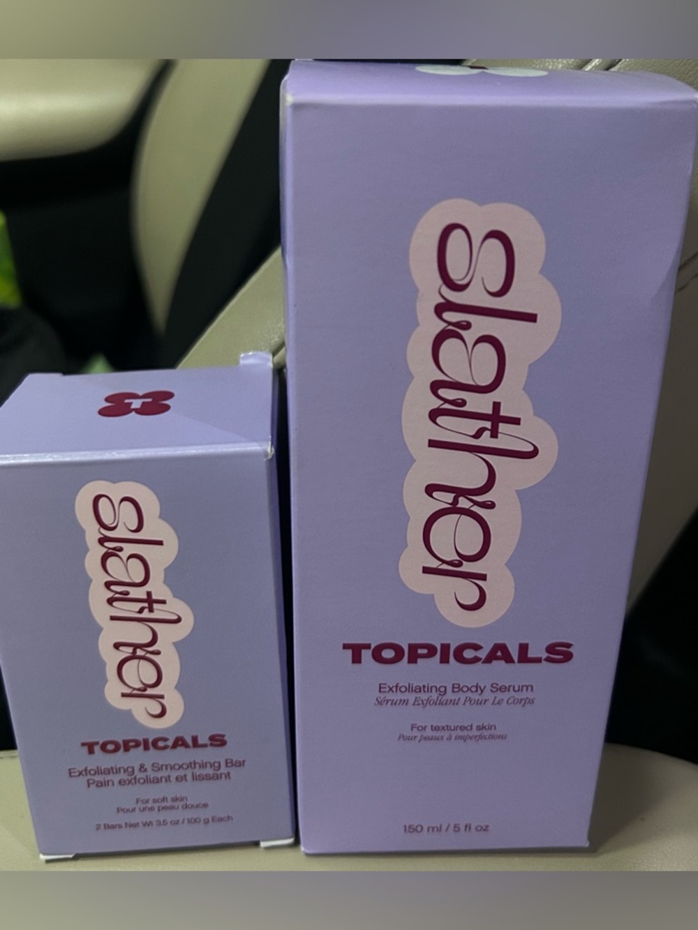 Topicals Slather Body Serum + Exfoliating Bar 2pk Bundle NEW Sealed KP Retinol